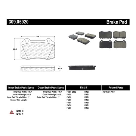 StopTech Performance Brake Pads