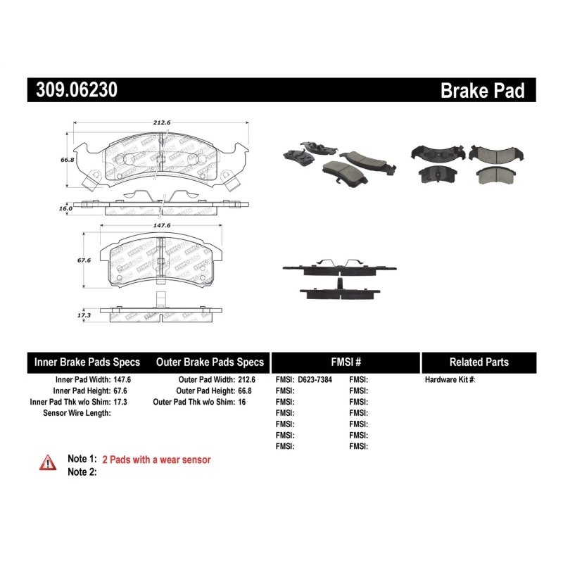 StopTech Performance Brake Pads