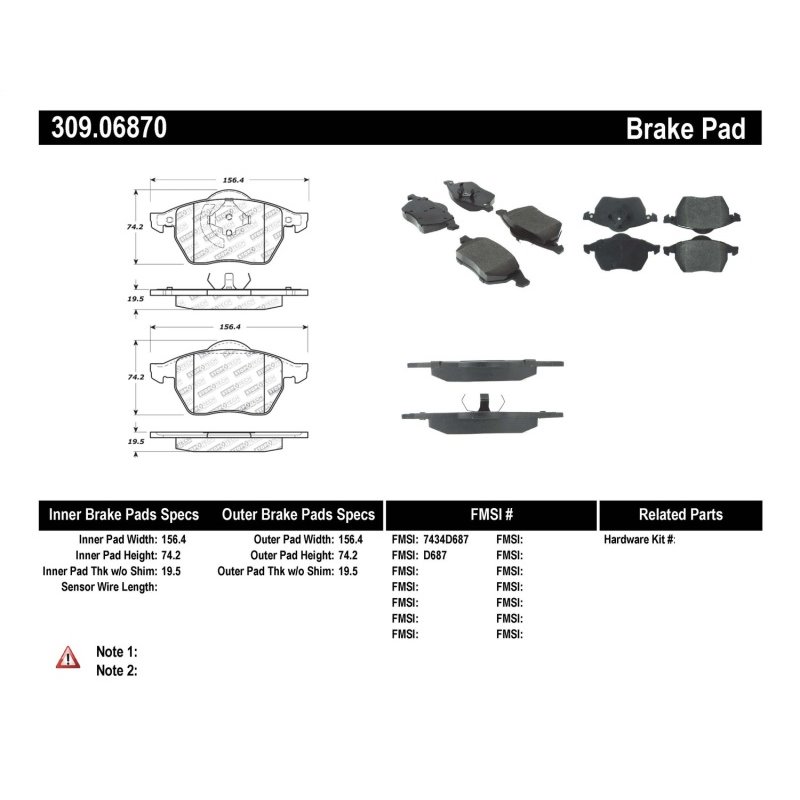 StopTech Performance Brake Pads