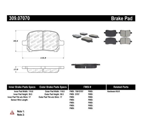 StopTech Performance Brake Pads