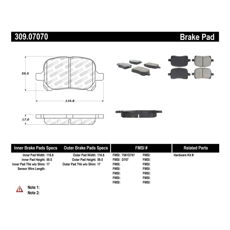 StopTech Performance Brake Pads