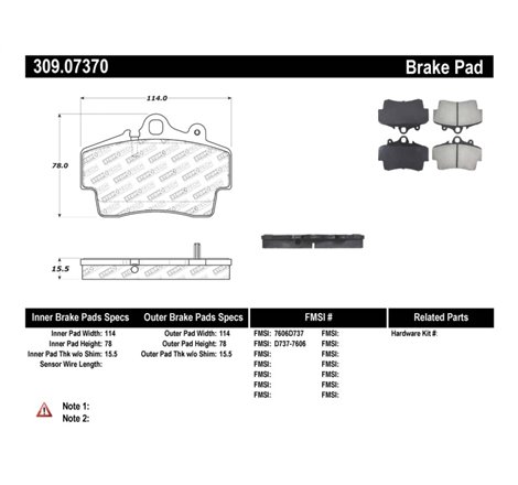 StopTech Performance Brake Pads