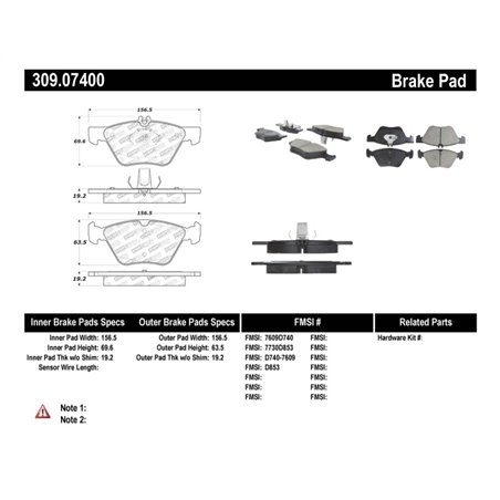 StopTech Performance Brake Pads