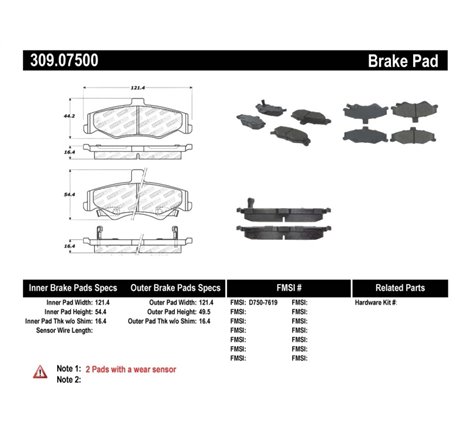 StopTech Performance Brake Pads