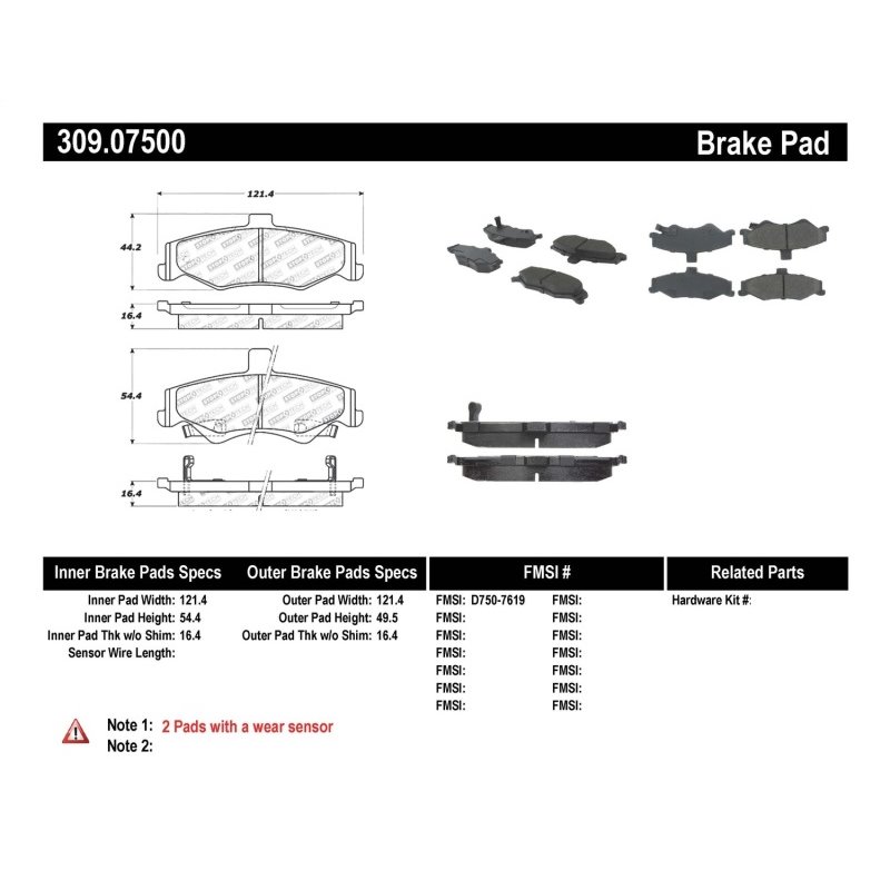 StopTech Performance Brake Pads