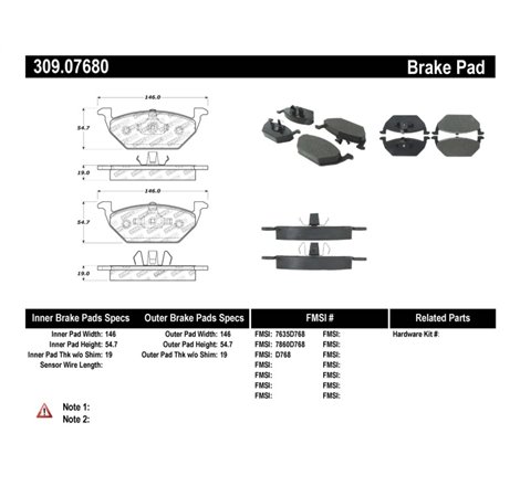 StopTech Performance Brake Pads