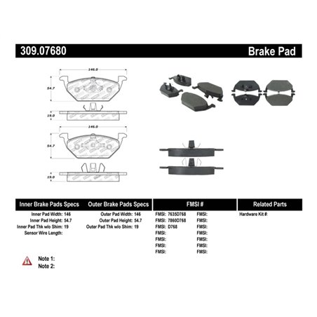 StopTech Performance Brake Pads