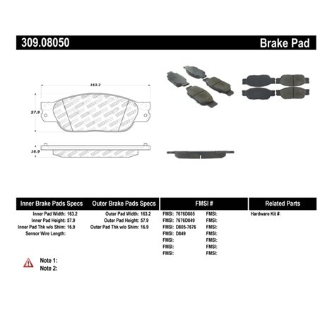 StopTech Performance Brake Pads