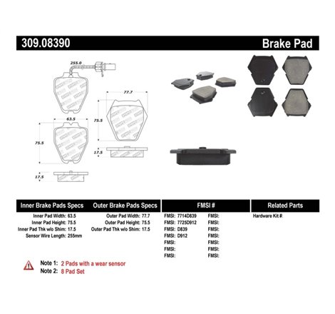 StopTech Performance Brake Pads