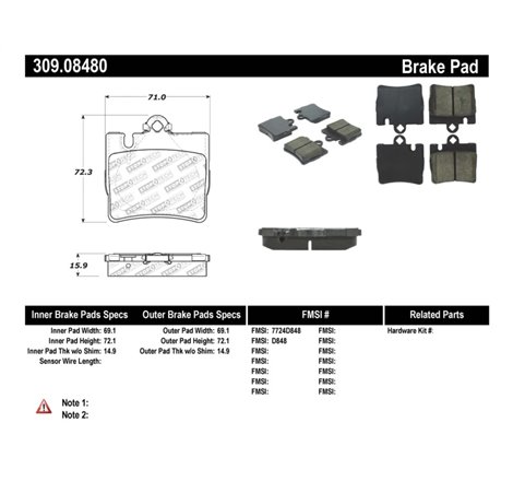 StopTech Performance Brake Pads