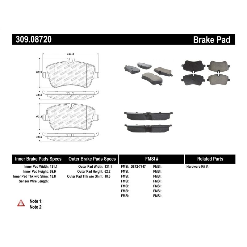 StopTech Performance Brake Pads