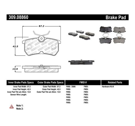 StopTech Performance Brake Pads