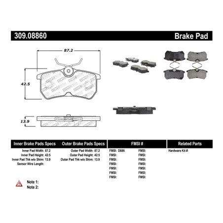 StopTech Performance Brake Pads