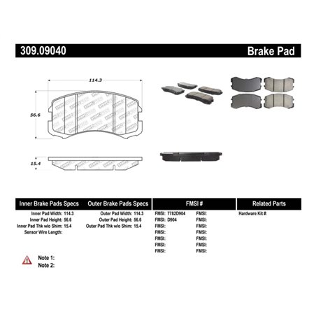 StopTech Performance Brake Pads