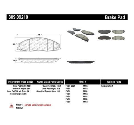 StopTech Performance Brake Pads