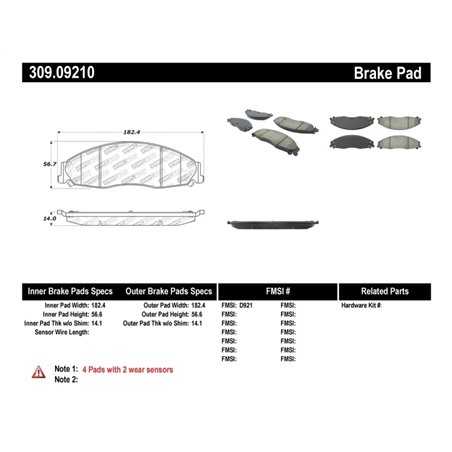 StopTech Performance Brake Pads