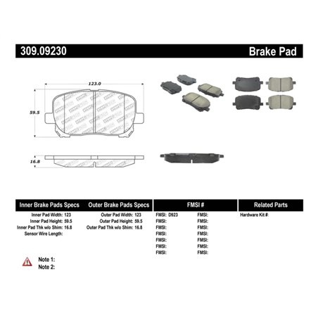 StopTech Performance Brake Pads