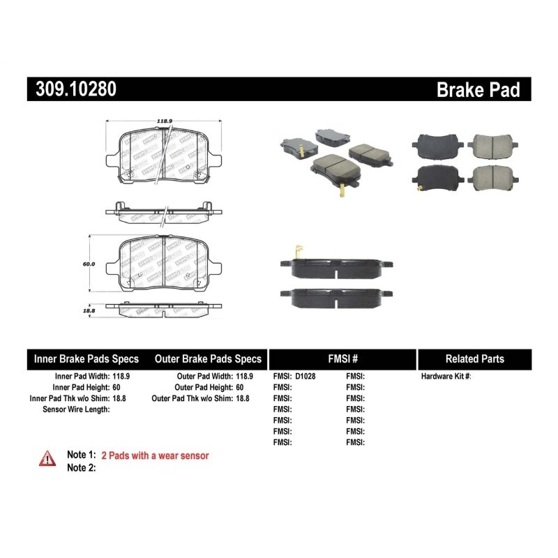 StopTech Performance Brake Pads