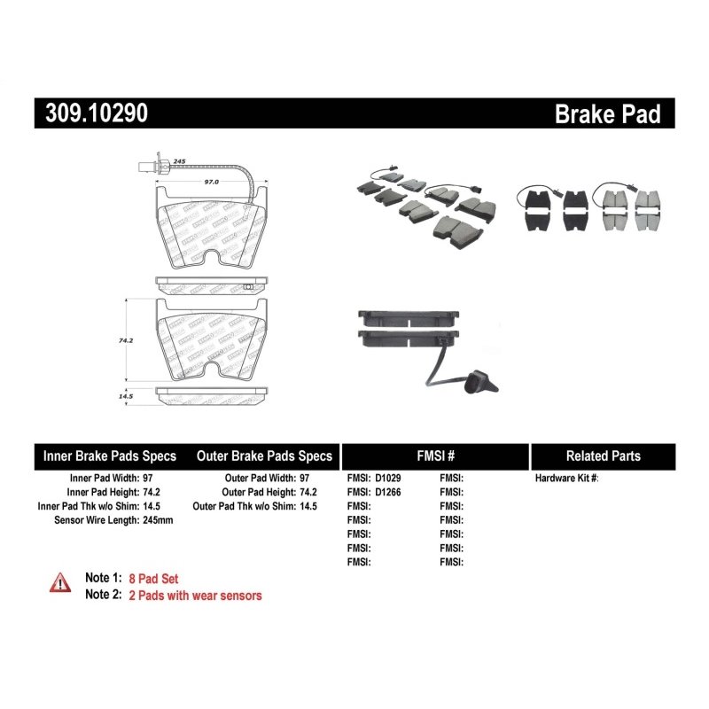 StopTech Performance Brake Pads