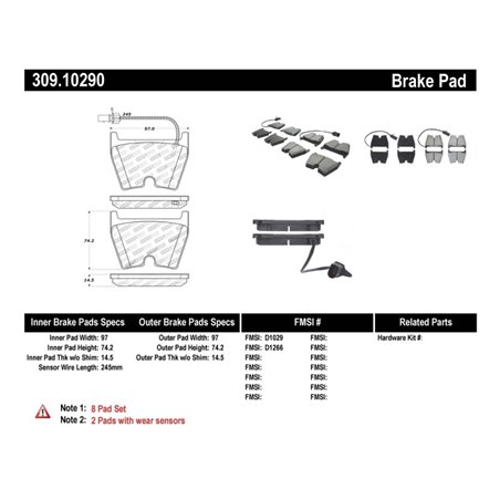 StopTech Performance Brake Pads