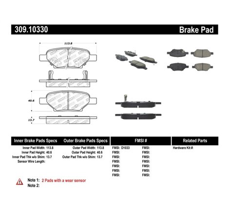 StopTech Performance Brake Pads