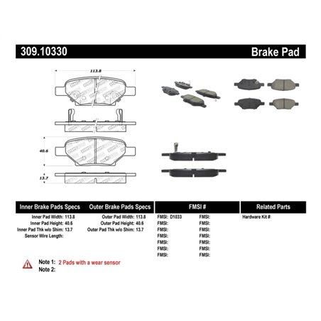 StopTech Performance Brake Pads