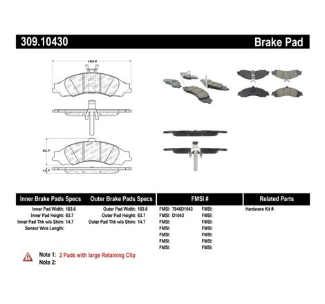 StopTech Performance Brake Pads