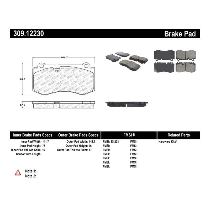 StopTech Performance Brake Pads