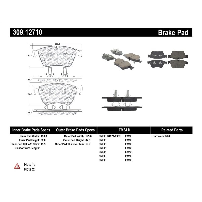 StopTech Performance Brake Pads