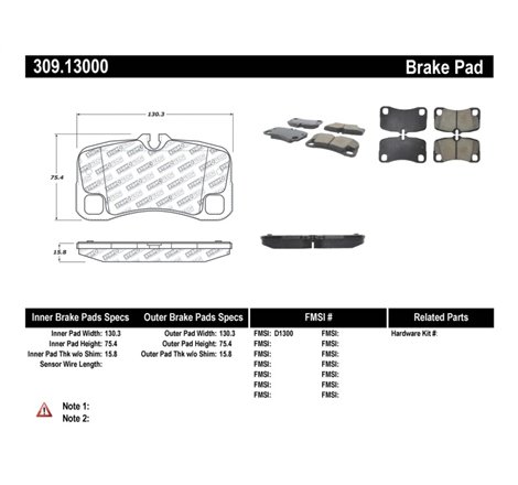 StopTech Performance Brake Pads