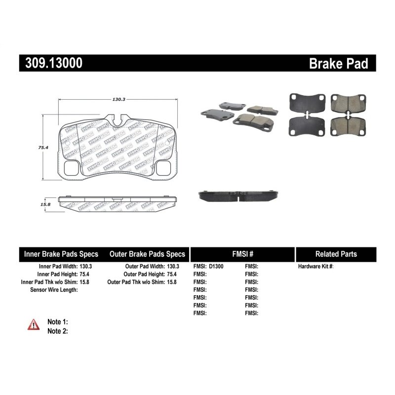 StopTech Performance Brake Pads