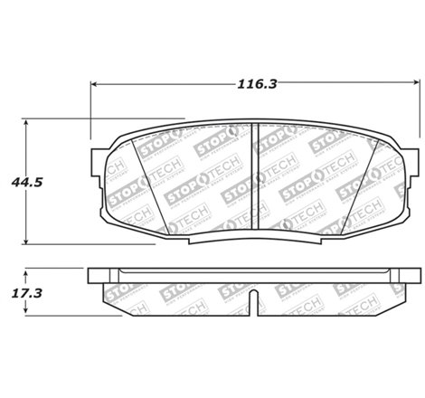 StopTech 13-18 Toyota Land Cruiser Performance Rear Brake Pads