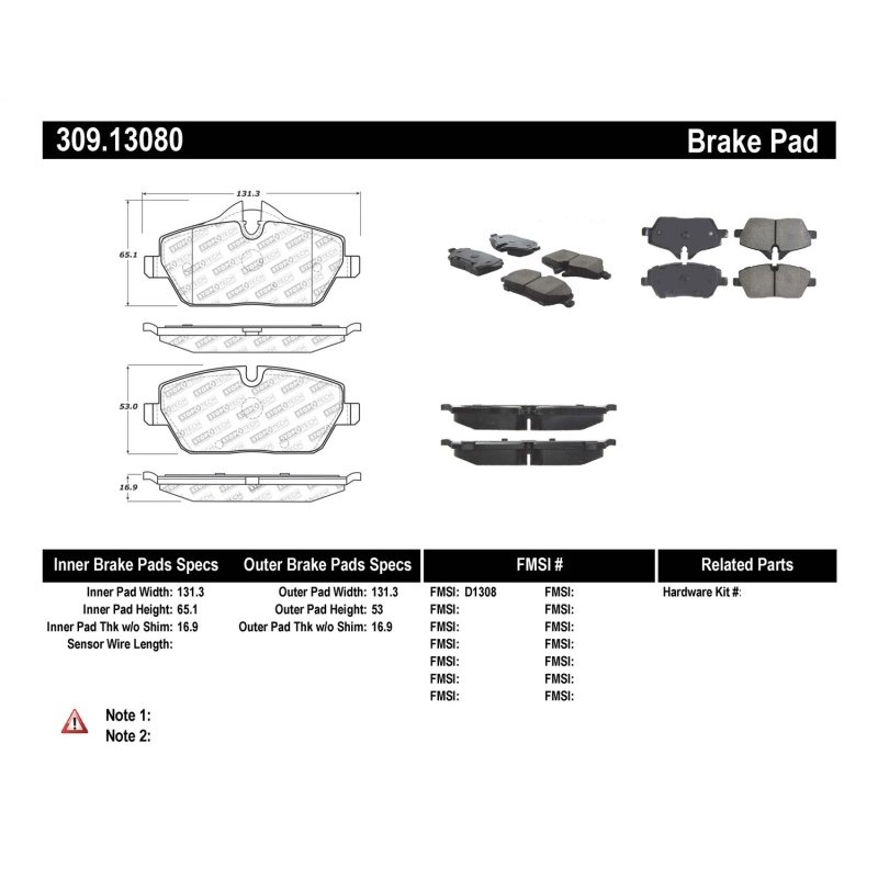 StopTech Performance Brake Pads