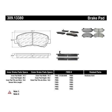 StopTech Performance Brake Pads