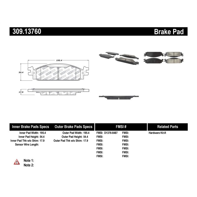 StopTech Performance Brake Pads