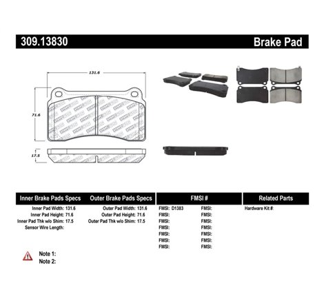 StopTech Performance Brake Pads