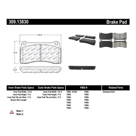 StopTech Performance Brake Pads