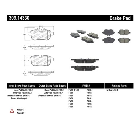 StopTech Performance Brake Pads