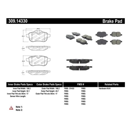 StopTech Performance Brake Pads