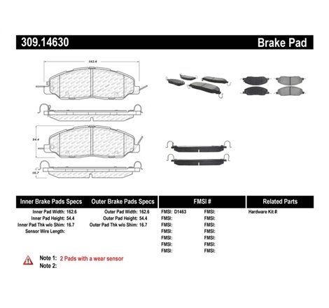 StopTech Performance Brake Pads