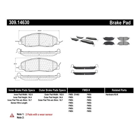 StopTech Performance Brake Pads