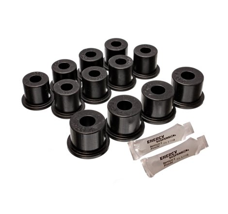 Energy Suspension 80-86 Nissan 720 & Hardbody Pickup 2WD Black Rear Leaf Spring Bushing Set