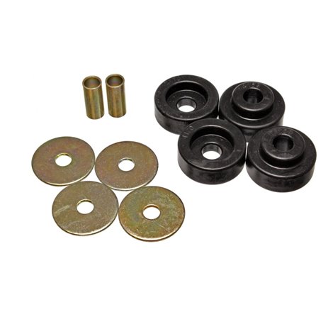 Energy Suspension 73-79 Chrysler B-Body Black Torsion Bar Crossmember Mount Bushing Set