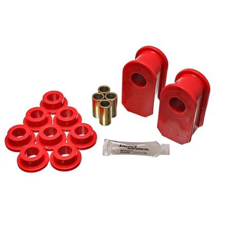 Energy Suspension Ford F100/150/250 Red Fr & Rr A Style 1in Dia Sway Bar 3-1/2in Tall Bushing Sets