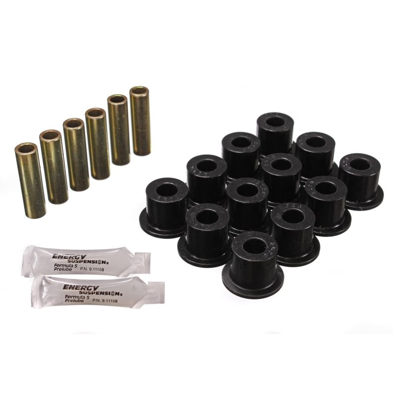 Energy Suspension 72-81 Scout II Black Front & Rear Leaf Spring Bushing Set