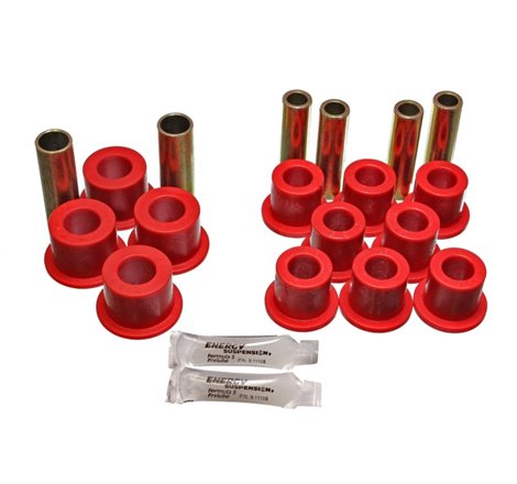 Energy Suspension 06/86-97 Nissan 720/Hardbody P/U 4WD Red Front Leaf Spring Bushing Set