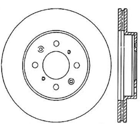 StopTech Power Slot 90-01 Integra / 93-05 Civic EX/93-97 Civic Si Fr Left Slotted CRYO-STOP Rotor