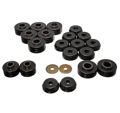 Energy Suspension 80-96 Ford Bronco 4WD Black Body Mount Set