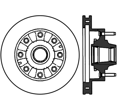 StopTech 00-02 Ford Excursion 2WD / 99-00 F250 SD 2WD Front Left Slotted CRYO-STOP Brake Rotors