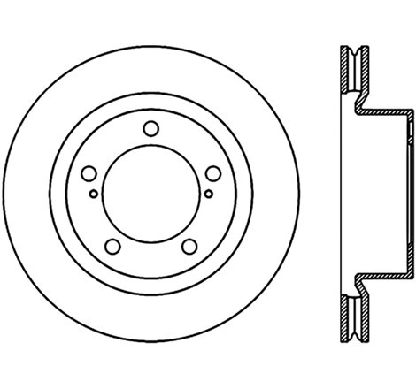 StopTech 08-13 Lexus LX 450/470/570 / 08-13 Land Cruiser Front Left Slotted CRYO-STOP Brake Rotor